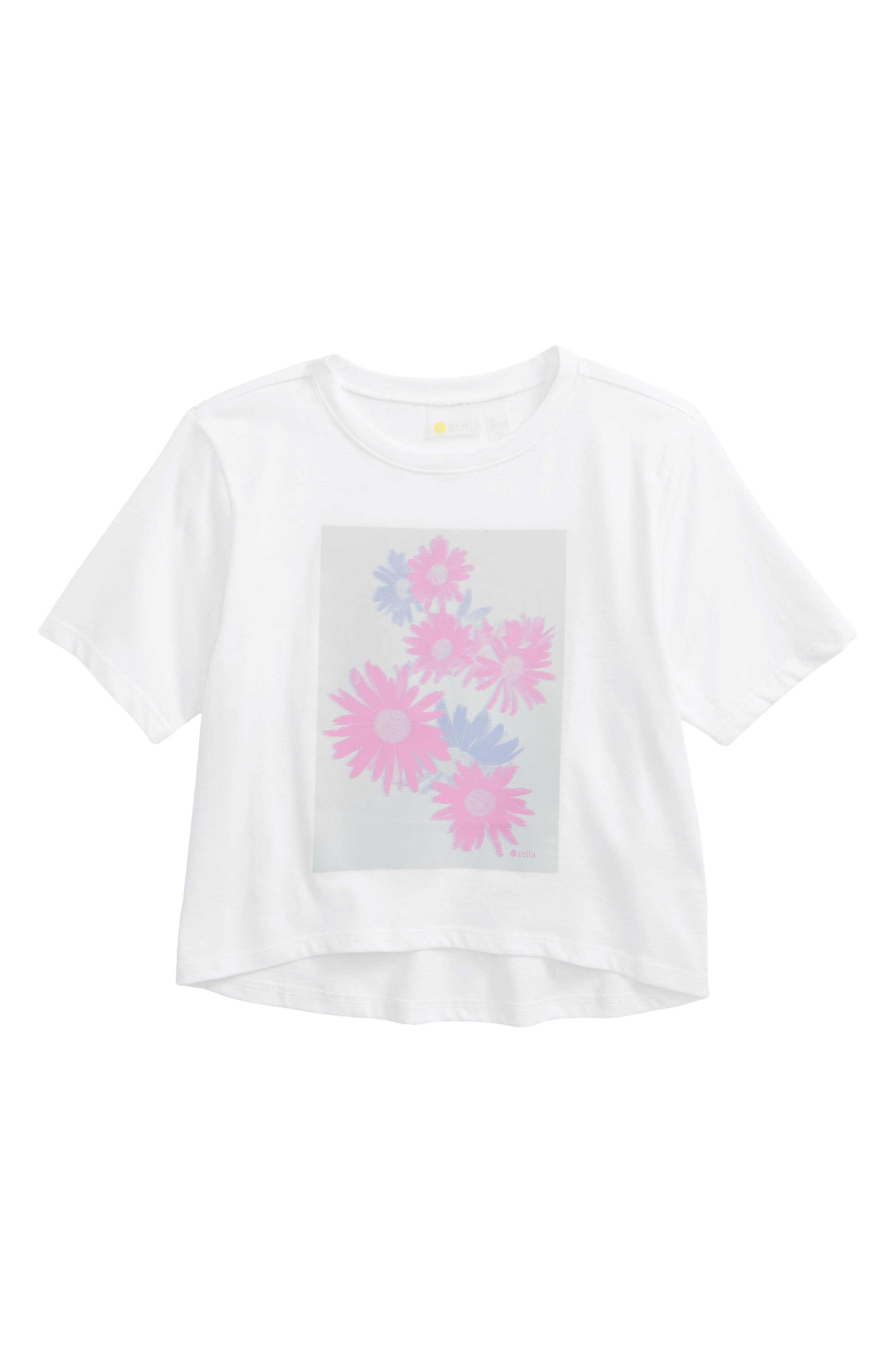 Girls Kids Short Sleeve T-Shirt Tops Pink Sweet Heart tee 2-14Y 